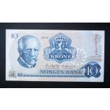 Norway 10 Kroner 1976 UNC