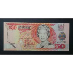 Fiji 50 Dollars 2002 UNC