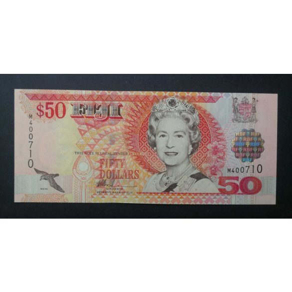 Fiji 50 Dollars 2002 UNC