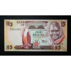 Zambia 5 Kwacha 1986-88 UNC