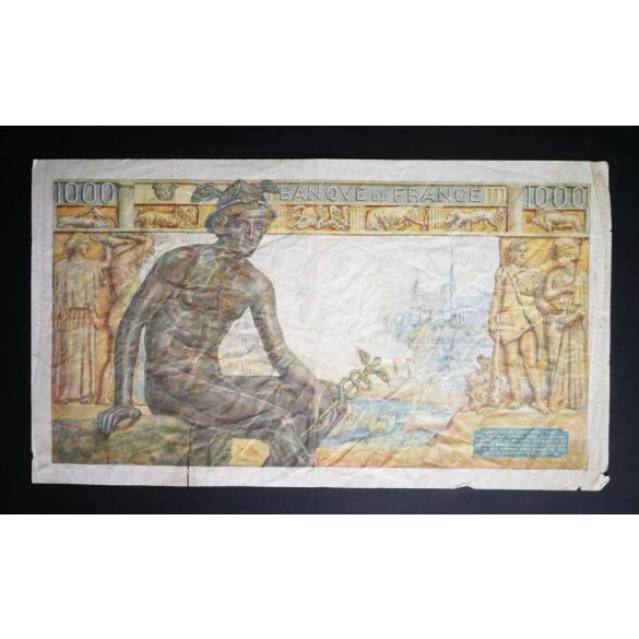 France 1000 Francs 1943 VG+