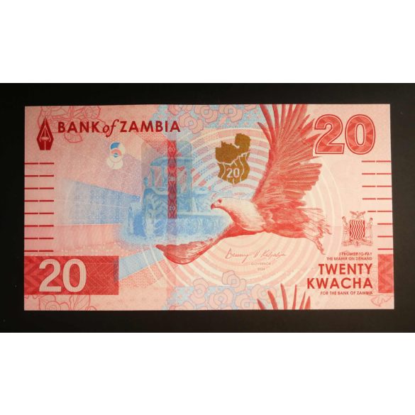 Zambia 20 Kwacha 2024 UNC 