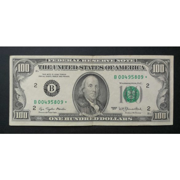 USA 100 Dollars 1977 STARNOTE - REPLACEMENT VF