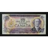 Canada 10 Dollars 1971 F+