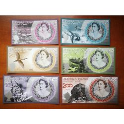 Aldabra-sziget 5, 10, 20, 50, 100, 200 Dollars 2019 UNC 