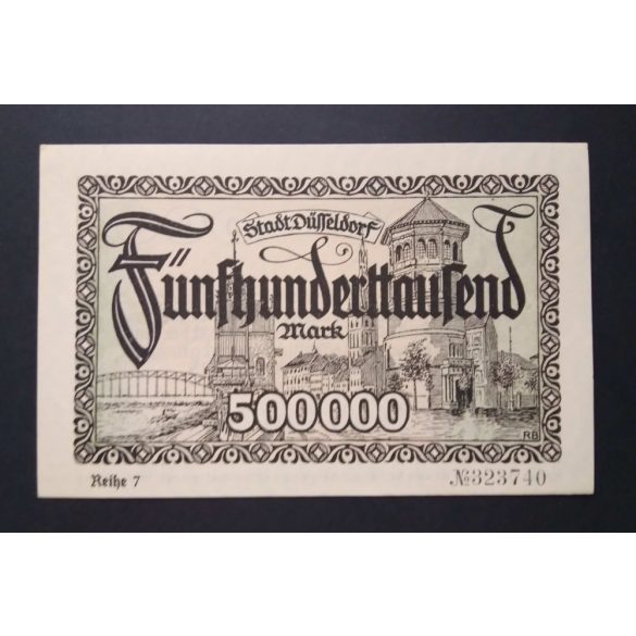 Németország 500000 Mark Düsseldorf 1923 Unc 