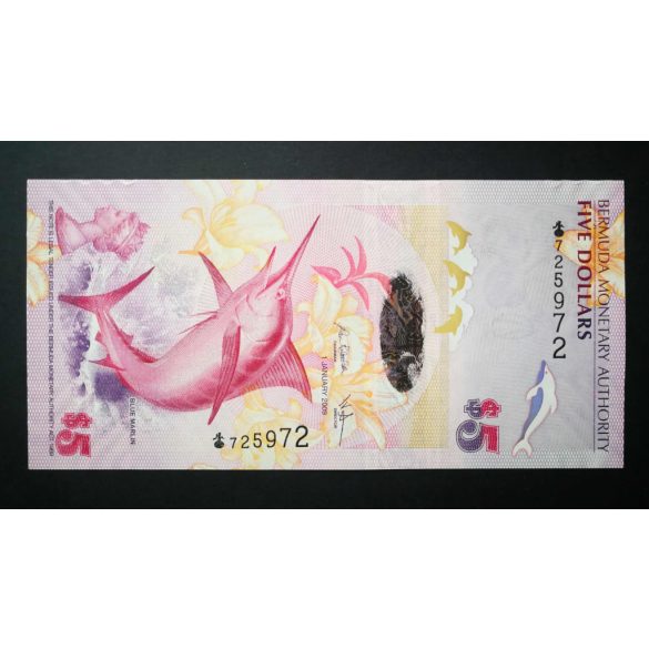 Bermuda-szigetek 5 Dollars 2009 UNC 