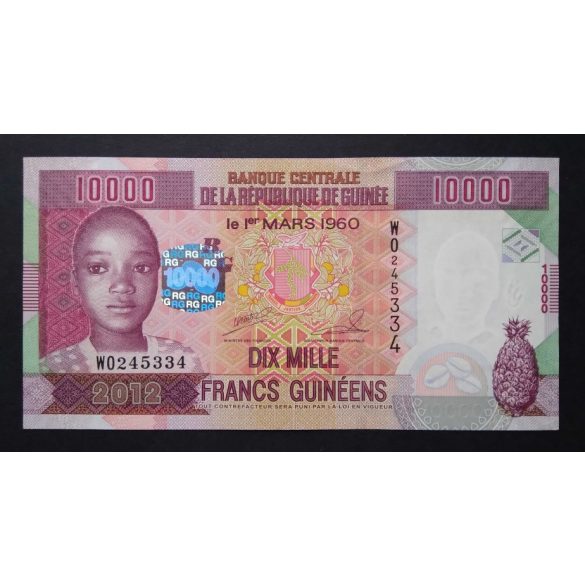 Guinea 10000 Francs 2012 UNC-