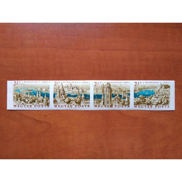 1961 Stamp Day Budapest Panorama ** cut