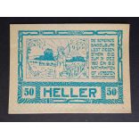 Austria 50 Heller Sindelburg 1920 aUnc+ 