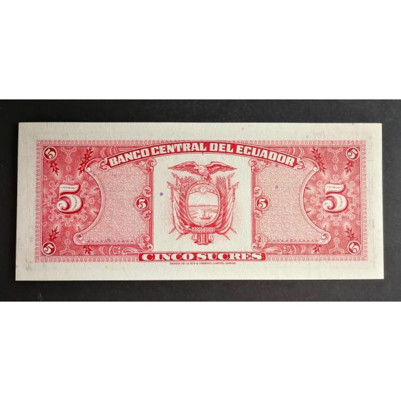 Ecuador 5 Sucres 1988 UNC
