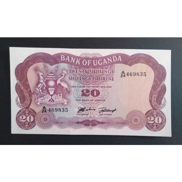 Uganda 20 Shillings 1966 UNC-