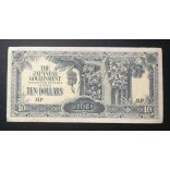 Malaysia 10 Dollars 1942 VF Japanese Occupation