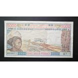 West African States, Ivory Coast 5000 Francs 1985 F
