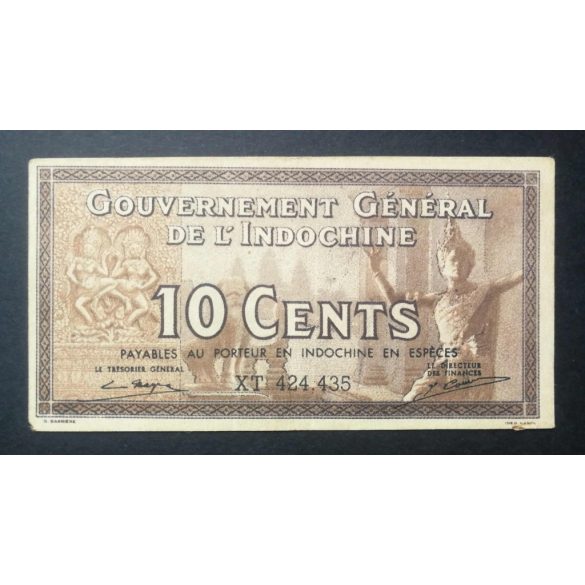 Francia Indokína 10 Cents 1939 VF