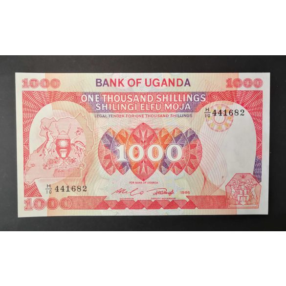 Uganda 1000 Shillings 1986 UNC