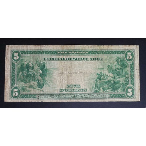 USA New York 5 Dollars 1914 F-