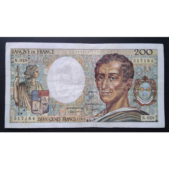 France 200 Francs 1985 F+