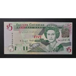 Eastern Caribbean States 5 Dollars 2003 St. Kitts UNC