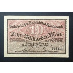 Németország 10 milliárd Mark München 1923 VF