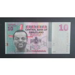 Swaziland 10 Emalangeni 2015 UNC
