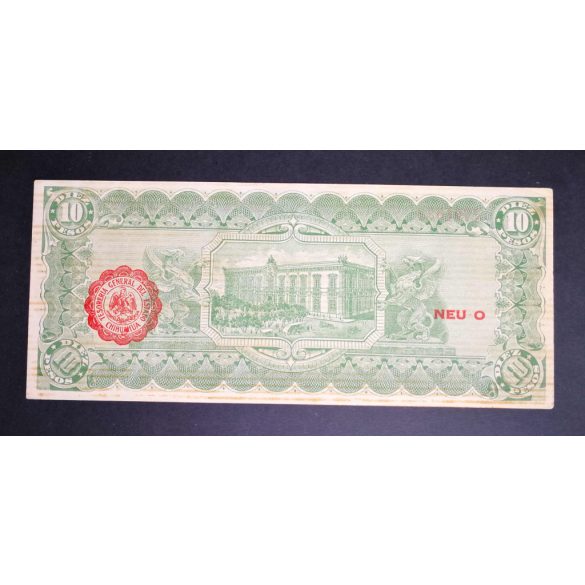 Mexikó 10 Pesos 1915 XF