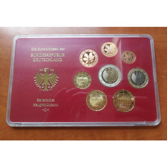 Németország 8 db-os forgalmi sor 2005 D UNC díszcsomagolásban 