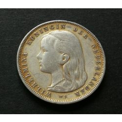 Hollandia 1 Gulden 1892 9,8 g ezüst