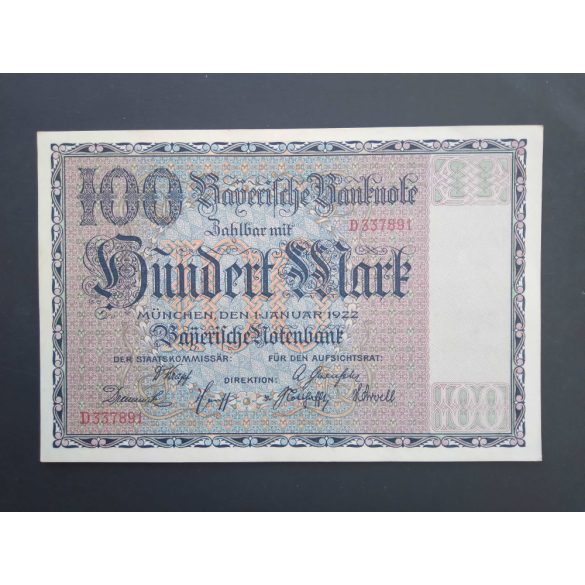 Germany 100 Mark 1922 XF+