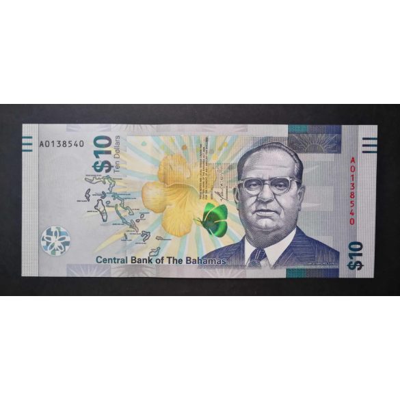Bahamas 10 Dollars 2022 UNC