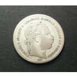 Hungary 20 Krajczár 1869 KB silver 2.5 g
