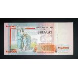 Uruguay 2000 Pesos 1989 UNC