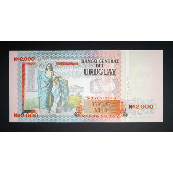 Uruguay 2000 Pesos 1989 UNC