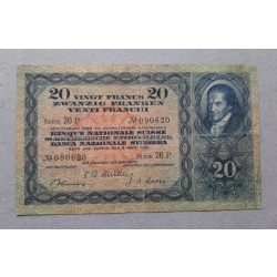 Switzerland 20 Francs 1950 VF-