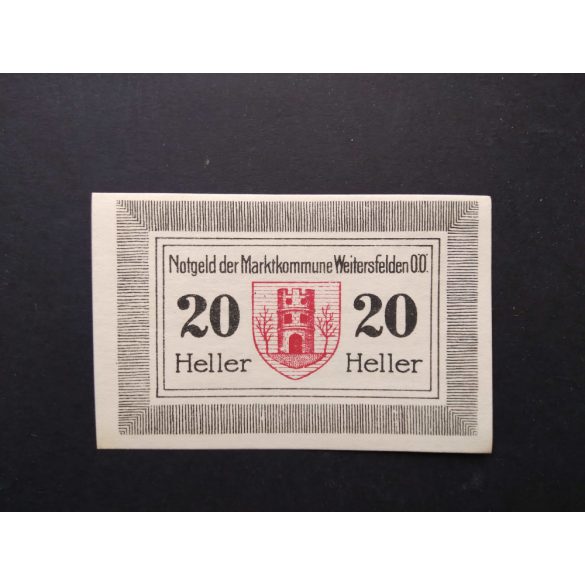 Ausztria 20 Heller 1920 Unc Weitersfelden 