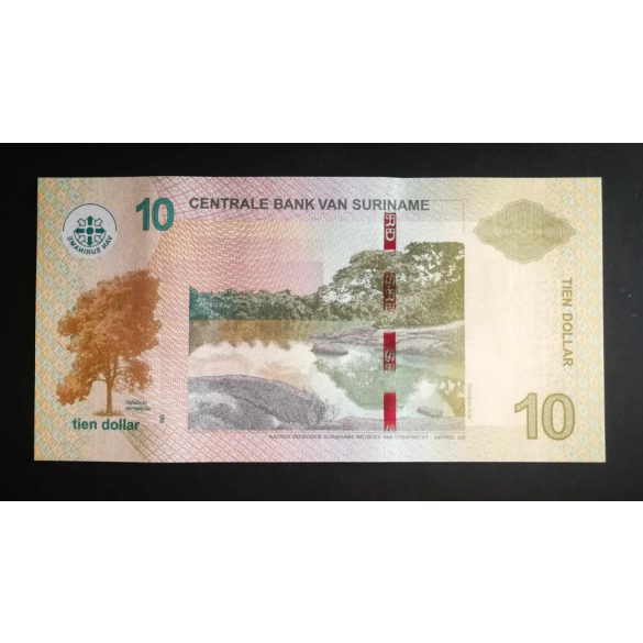 Suriname 10 Dollars 2019 Unc