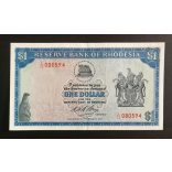 Rhodesia 1 Dollar 1970 XF+