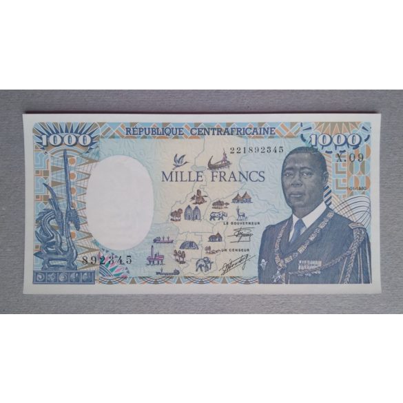 Közép-afrikai Köztársaság 1000 Francs 1990 Unc-