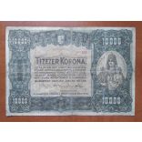 Hungary 10000 Korona 1920 VG repaired