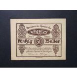 Austria 50 Heller 1920 Unc Wolfern