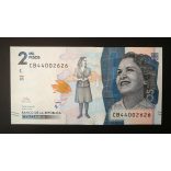 Colombia 2000 Pesos 2021 UNC