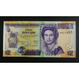 Belize 2 Dollars 2017 aUNC 