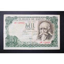 Spain 1000 Pesetas 1971 F