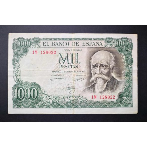 Spain 1000 Pesetas 1971 F
