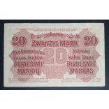 Germany 20 Mark Poland, Lithuania, Latvia occupation 1918 VF