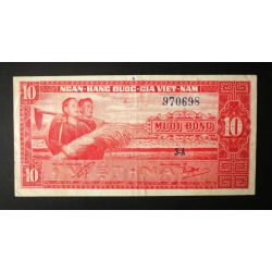 South Vietnam 10 Dong 1962 VF