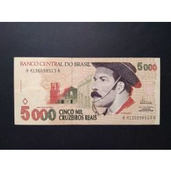 Brazília 5000 Cruzeiros 1993 VF