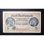 Germany 5 Reichsmark 1940 VF