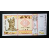 Moldova 100 Lei 2015 UNC 