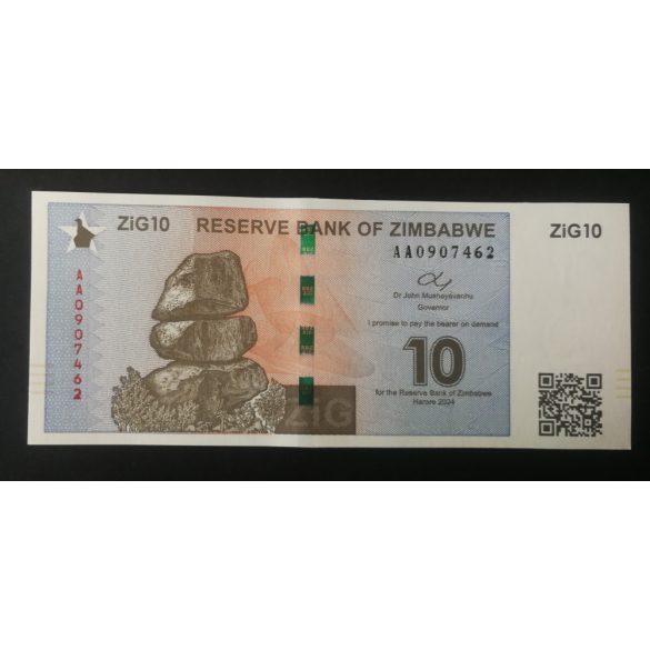 Zimbabwe 10 ZiG 2024 UNC